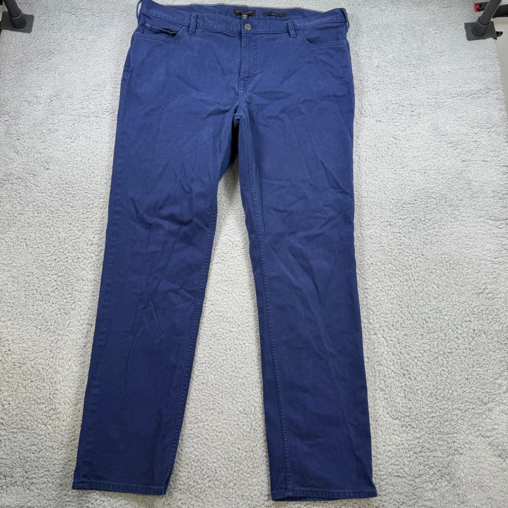 Banana Republic Traveler Slim Fit Blue Chinos Pants Mens 40x33 Cotton Blend